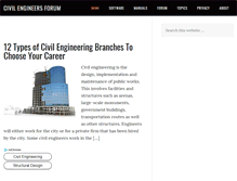 Tablet Screenshot of civilengineersforum.com